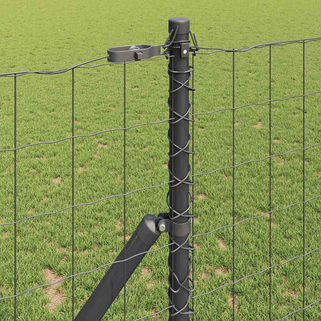 vidaXL Ogrodzenie spawane do mocowania w gruncie 25 x 1 m (S x W)