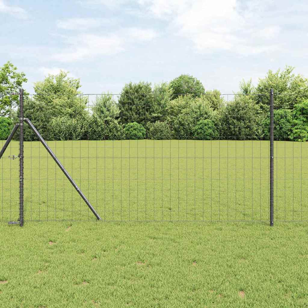 vidaXL Ogrodzenie spawane do mocowania w gruncie 25 x 1 m (S x W)