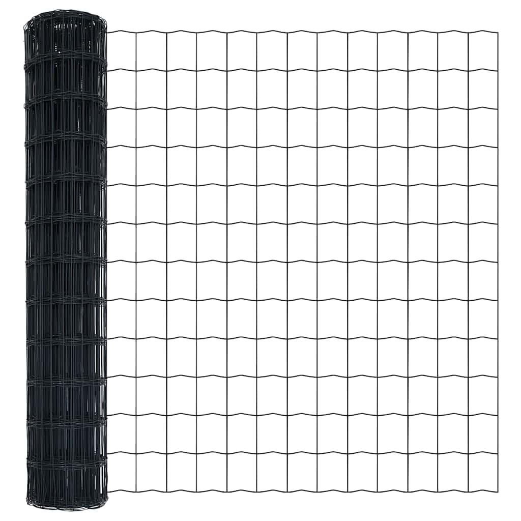 vidaXL Ogrodzenie spawane do mocowania w gruncie 25 x 1 m (S x W)