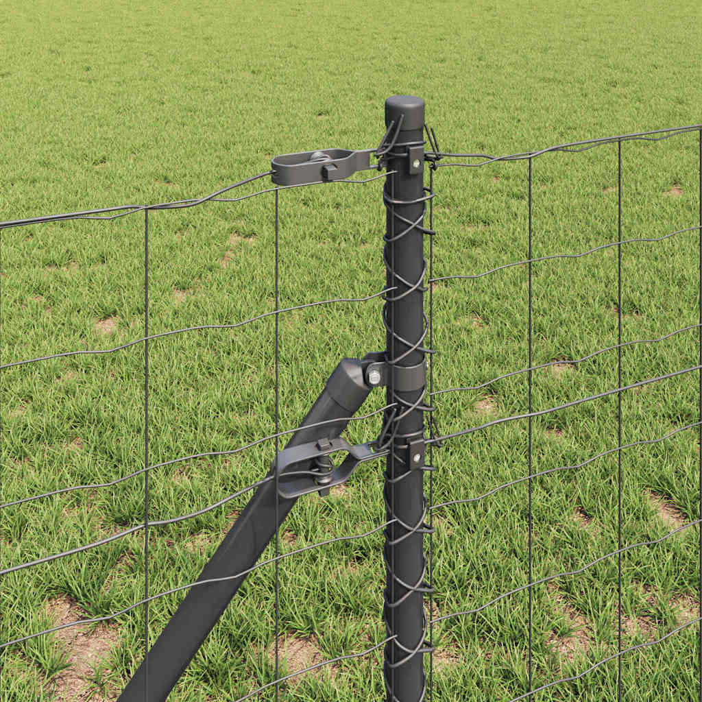 vidaXL Ogrodzenie spawane do mocowania w gruncie 25 x 0,8 m (S x W)