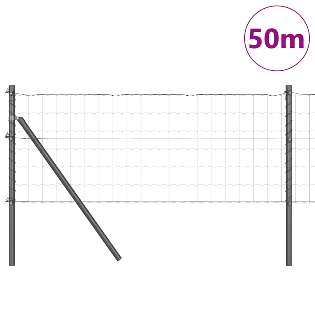 vidaXL Ogrodzenie spawane do mocowania w gruncie 50 x 0,6 m (S x W)