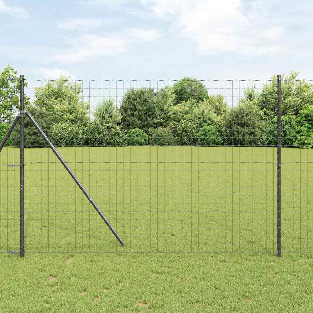 vidaXL Ogrodzenie spawane do mocowania w gruncie 10 x 1,5 m (S x W)