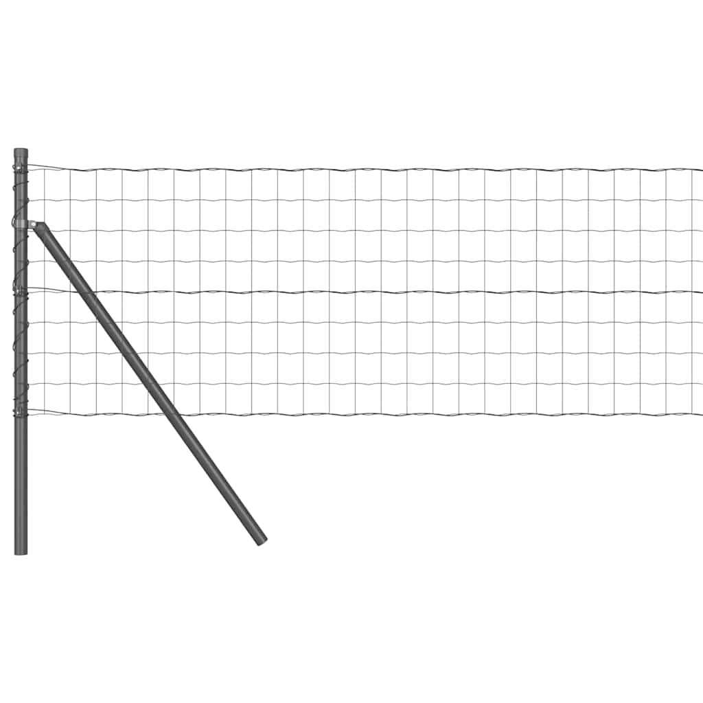 vidaXL Ogrodzenie spawane do mocowania w gruncie 25 x 0,6 m (S x W)