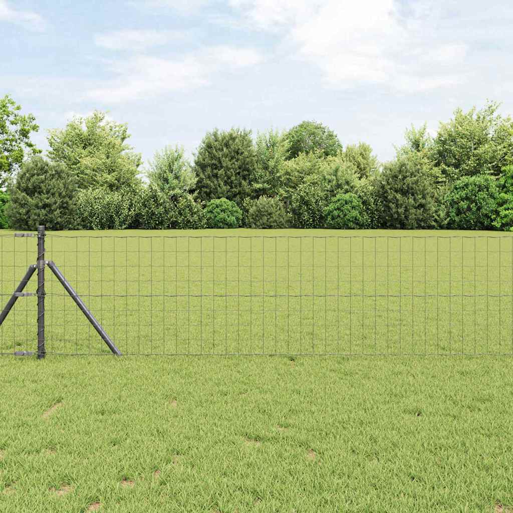 vidaXL Ogrodzenie spawane do mocowania w gruncie 25 x 0,8 m (S x W)