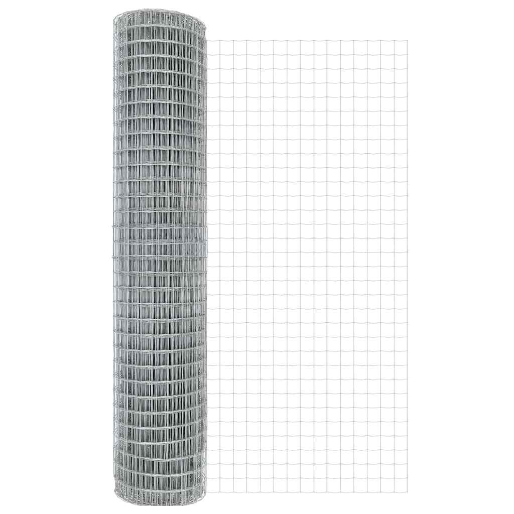 vidaXL Ogrodzenie spawane do mocowania w gruncie 10 x 1,5 m (S x W)