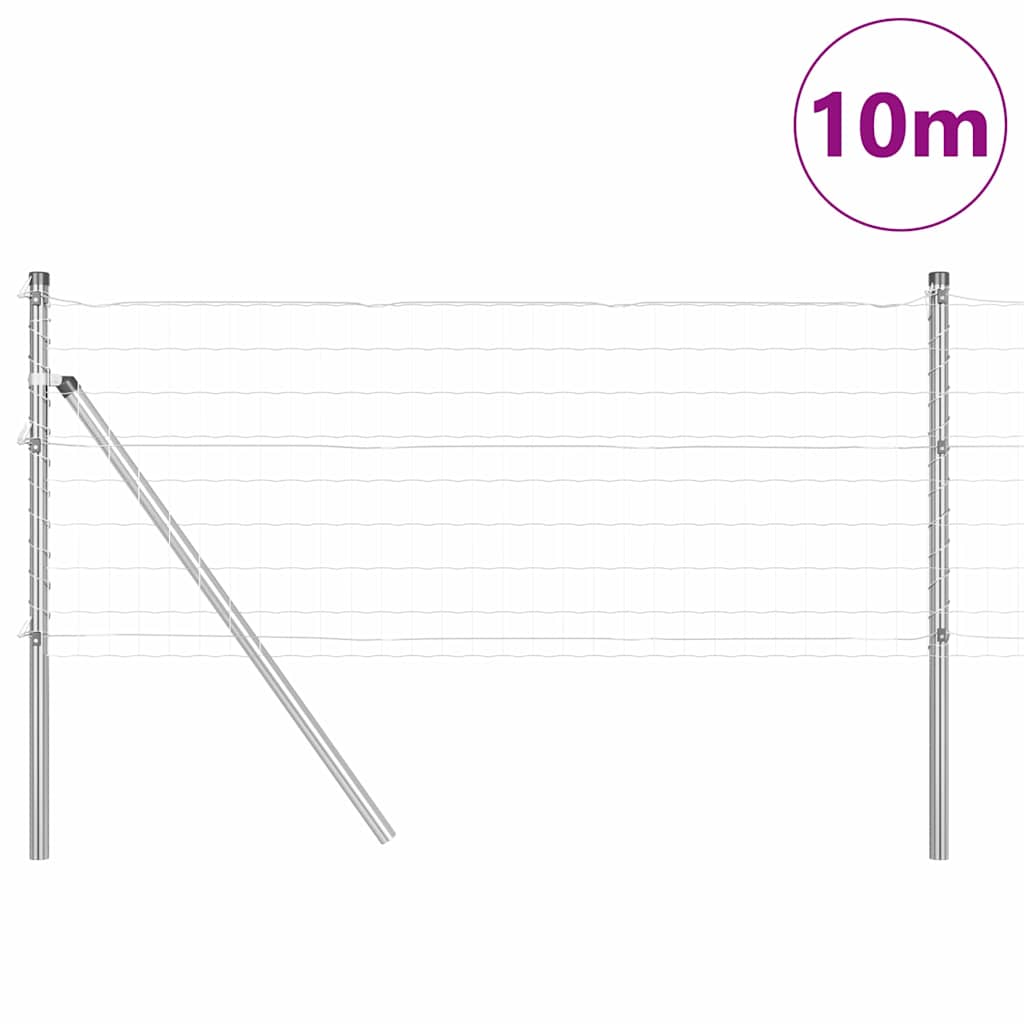 vidaXL Ogrodzenie spawane do mocowania w gruncie 10 x 0,6 m (S x W)