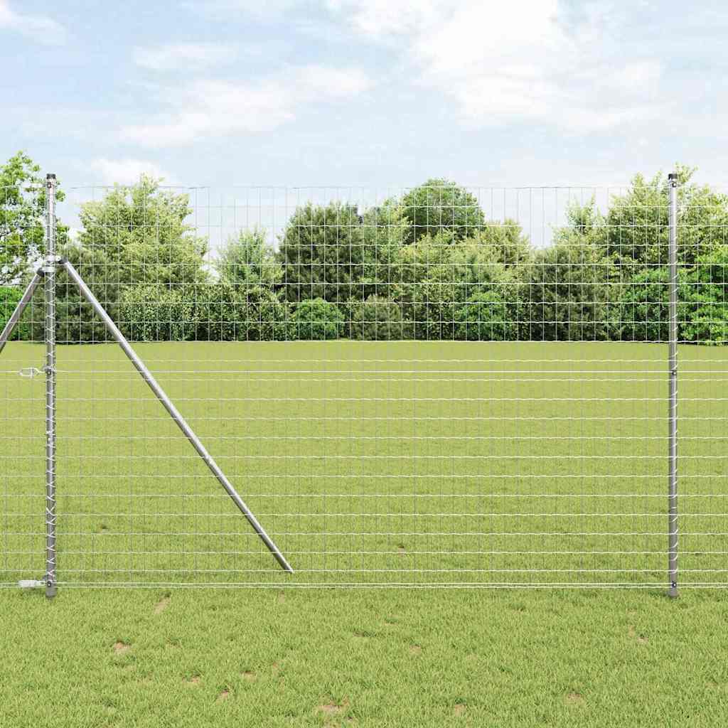 vidaXL Ogrodzenie spawane do mocowania w gruncie 10 x 1,5 m (S x W)