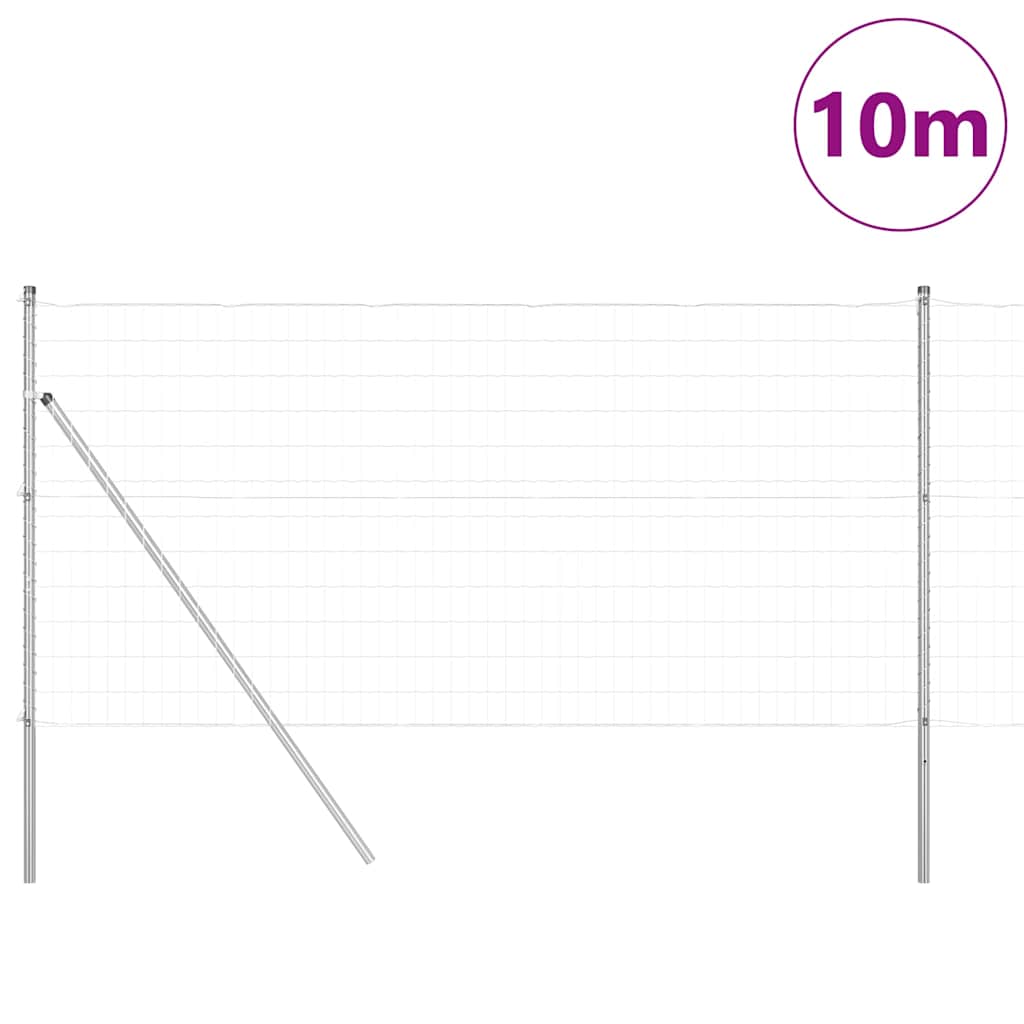 vidaXL Ogrodzenie spawane do mocowania w gruncie 10 x 1,4 m (S x W)