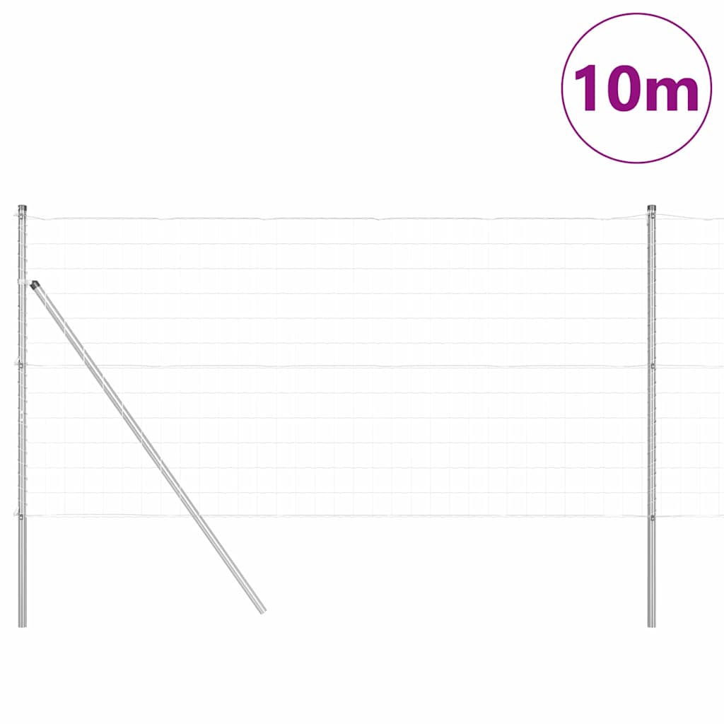 vidaXL Ogrodzenie spawane do mocowania w gruncie 10 x 1,4 m (S x W)