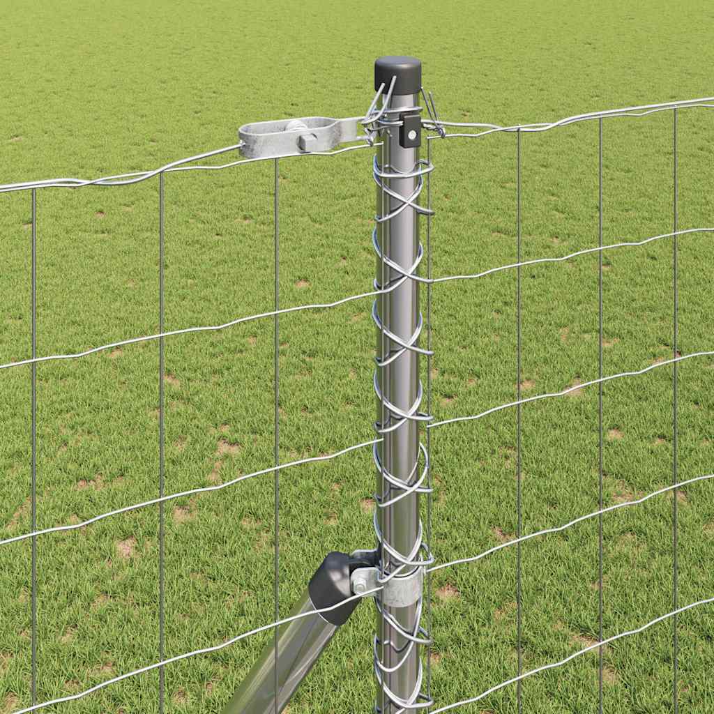 vidaXL Ogrodzenie spawane do mocowania w gruncie 10 x 1,5 m (S x W)