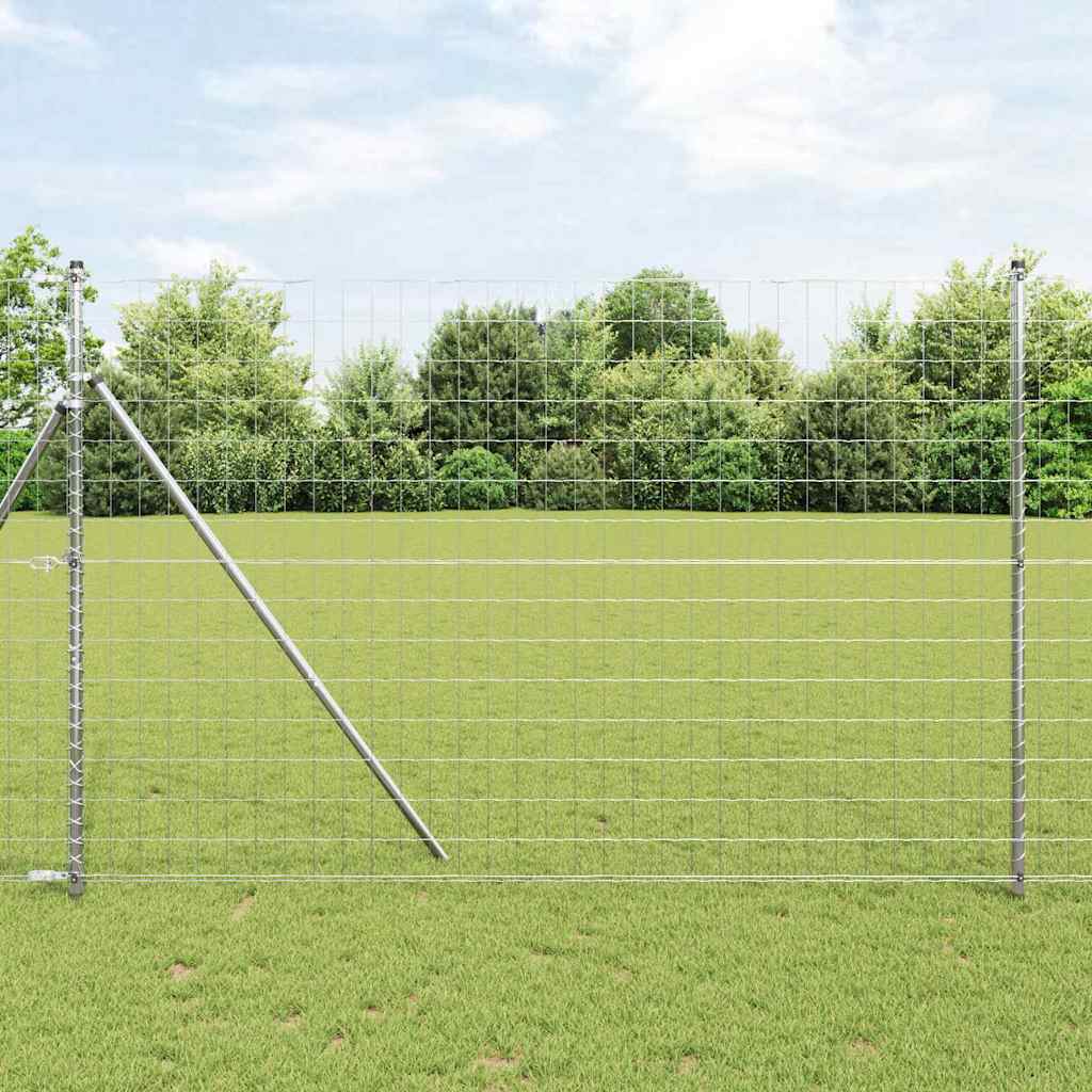 vidaXL Ogrodzenie spawane do mocowania w gruncie 10 x 1,5 m (S x W)