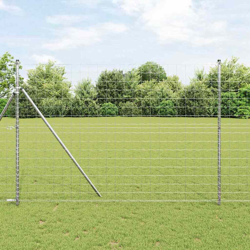 vidaXL Ogrodzenie spawane do mocowania w gruncie 10 x 1,5 m (S x W)