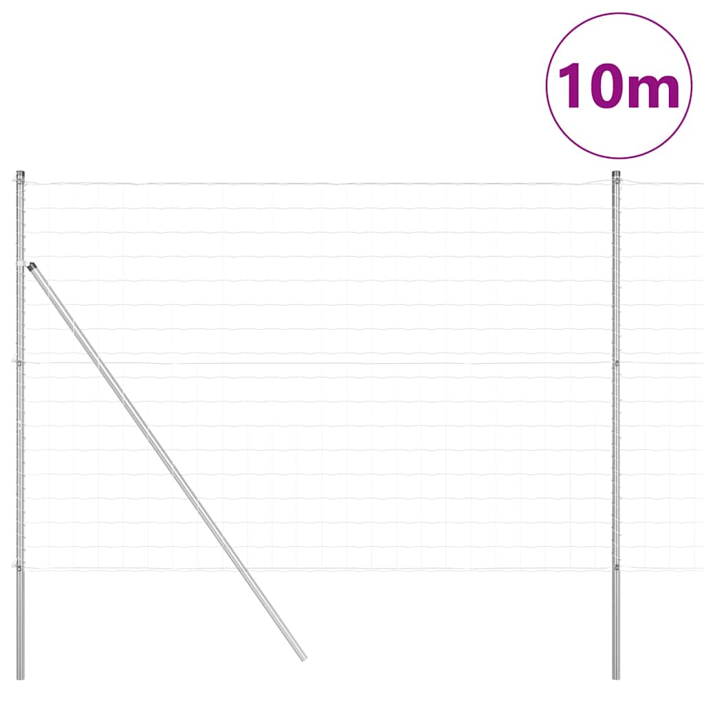 vidaXL Ogrodzenie spawane do mocowania w gruncie 10 x 1,6 m (S x W)