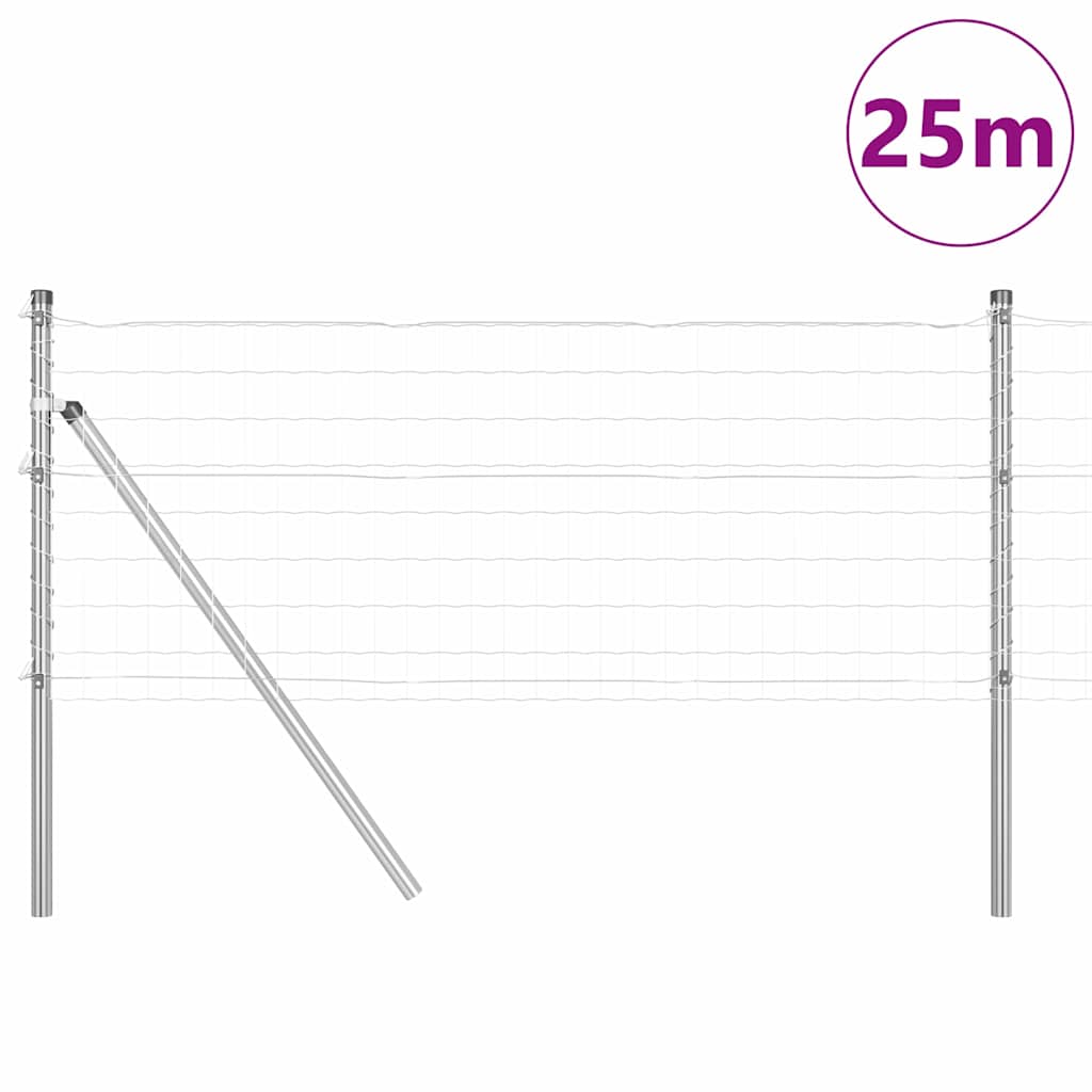 vidaXL Ogrodzenie spawane do mocowania w gruncie 25 x 0,6 m (S x W)