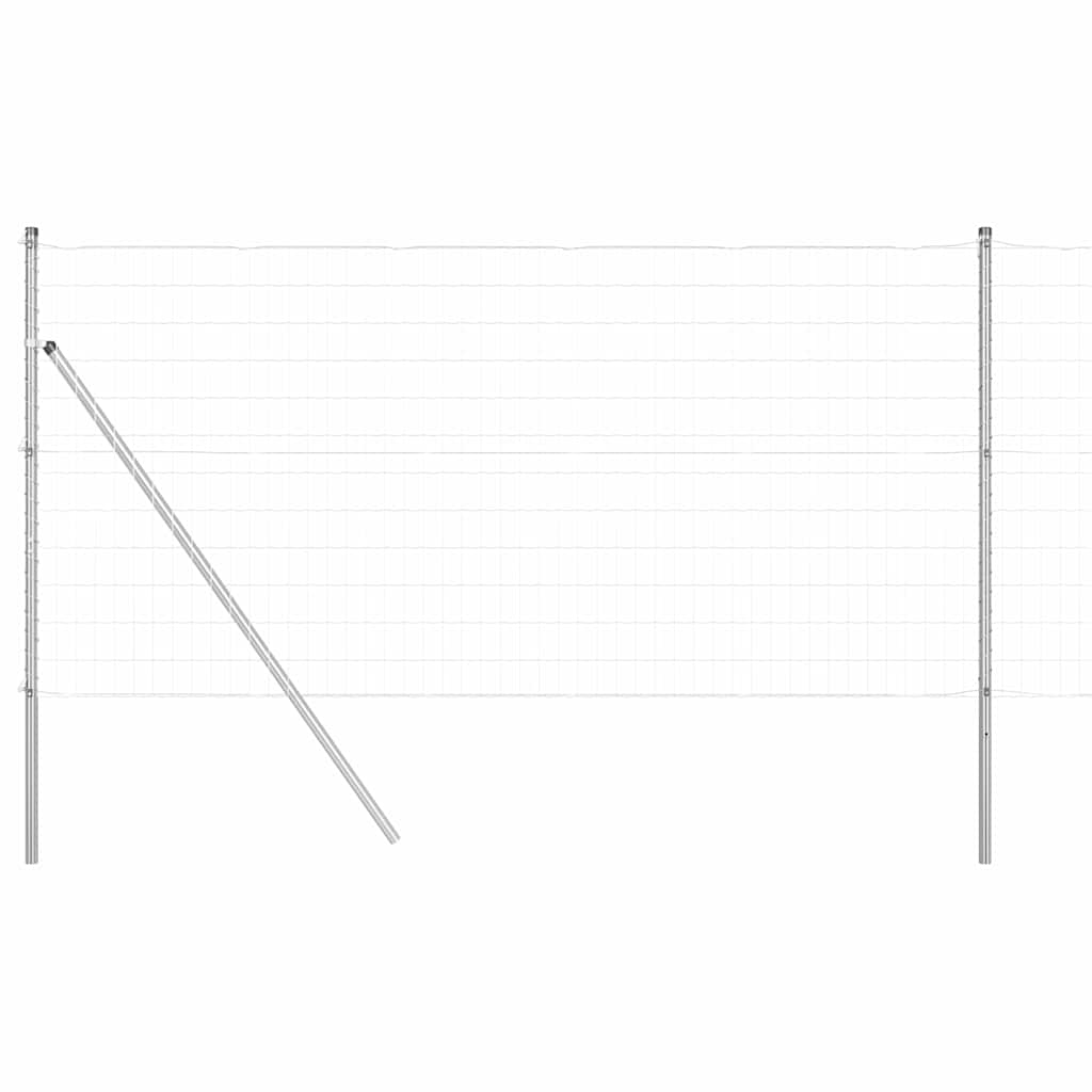 vidaXL Ogrodzenie spawane do mocowania w gruncie 25 x 1,2 m (S x W)