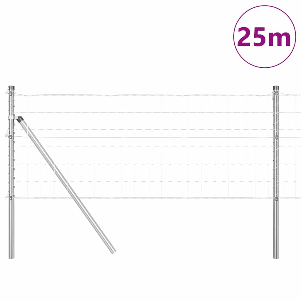 vidaXL Ogrodzenie spawane do mocowania w gruncie 25 x 0,6 m (S x W)