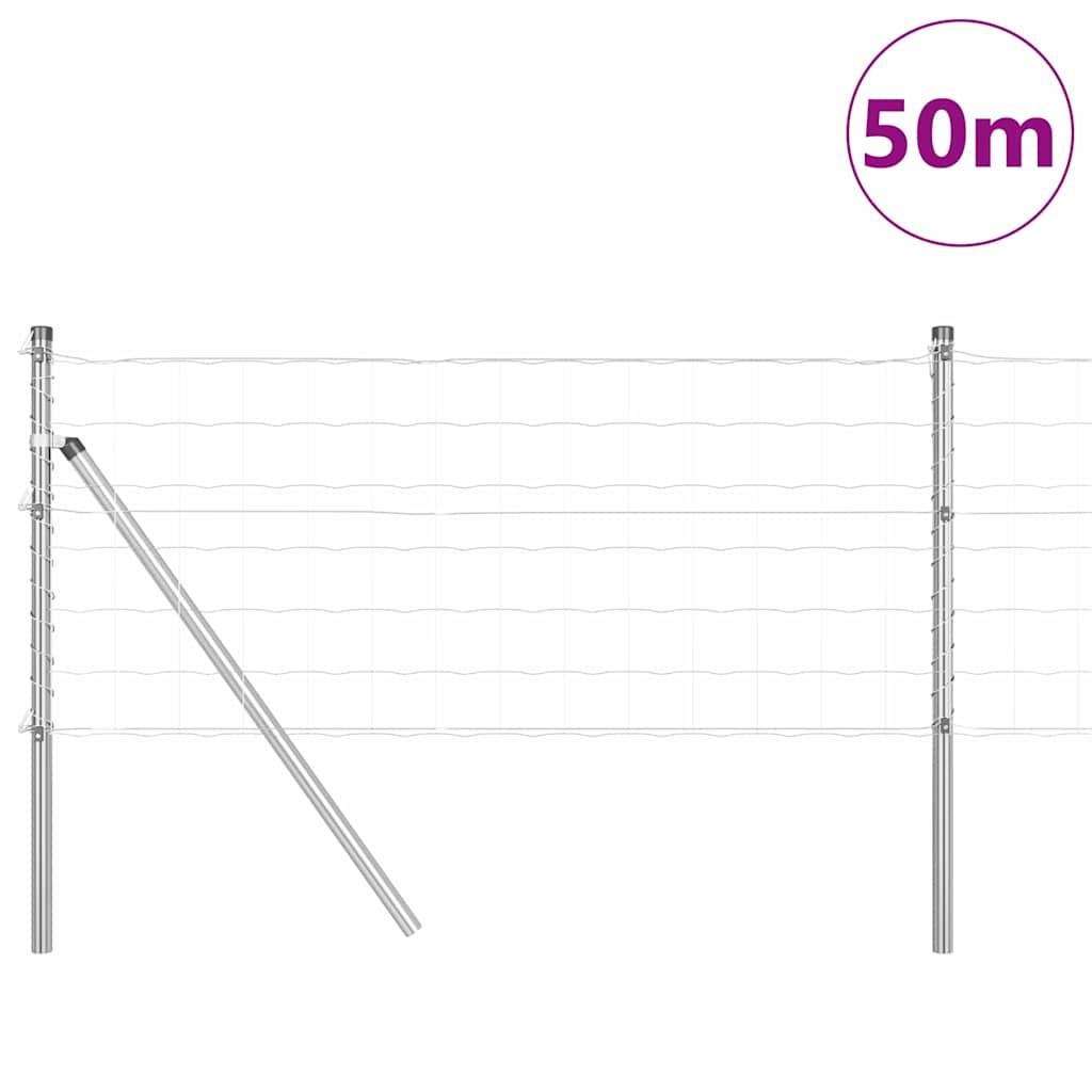 vidaXL Ogrodzenie spawane do mocowania w gruncie 50 x 0,6 m (S x W)