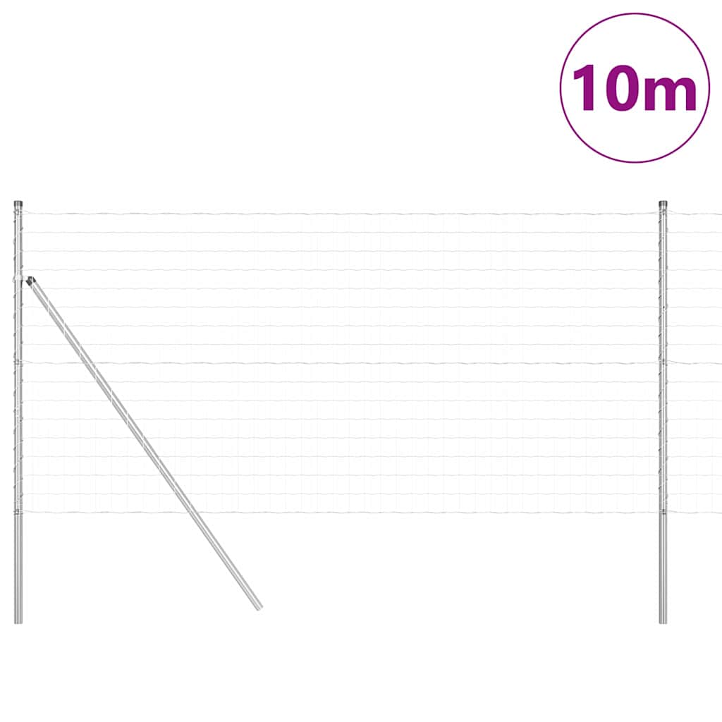 vidaXL Ogrodzenie spawane do mocowania w gruncie 10 x 1 m (S x W)