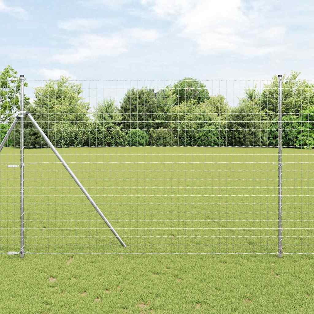 vidaXL Ogrodzenie spawane do mocowania w gruncie 10 x 1,5 m (S x W)