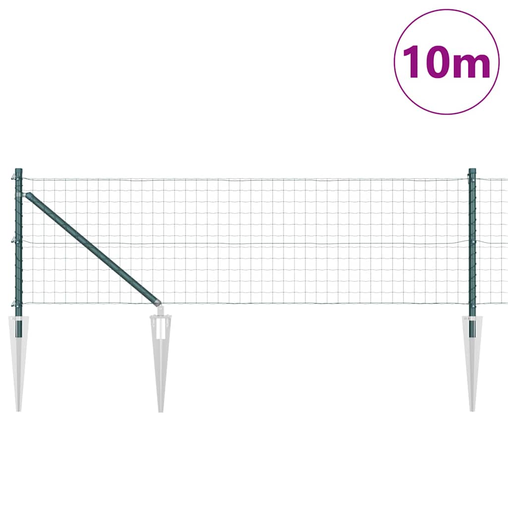 vidaXL Ogrodzenie z drutu spawanego z kolcami 10 x 0,6 m (S x W)