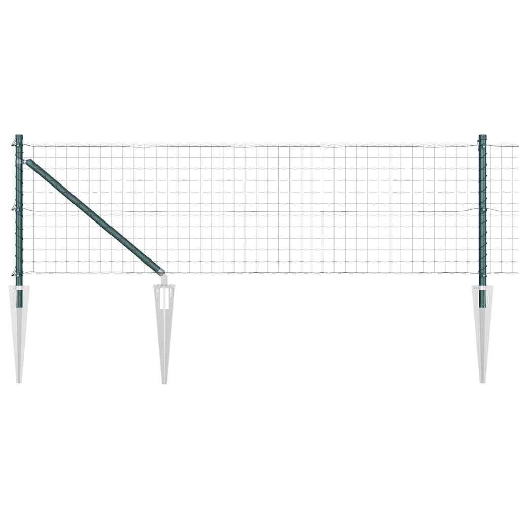 vidaXL Ogrodzenie z drutu spawanego z kolcami 10 x 0,8 m (S x W)