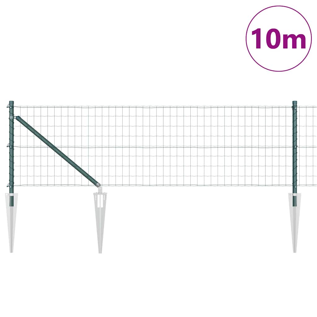 vidaXL Ogrodzenie z drutu spawanego z kolcami 10 x 0,4 m (S x W)