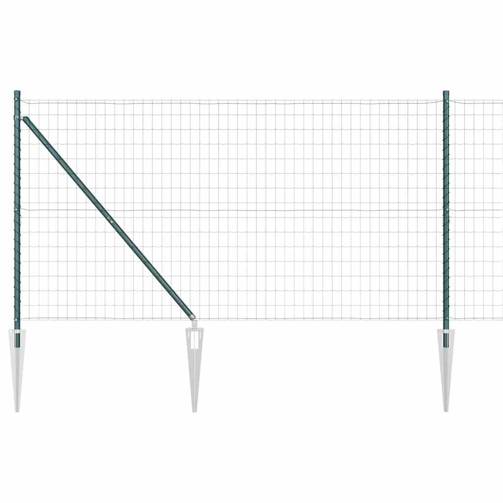 vidaXL Ogrodzenie z drutu spawanego z kolcami 10 x 1,4 m (S x W)