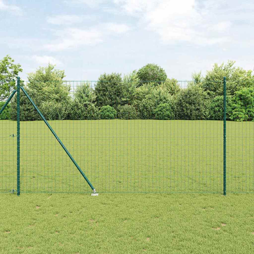 vidaXL Ogrodzenie z drutu spawanego z kolcami 10 x 1,5 m (S x W)