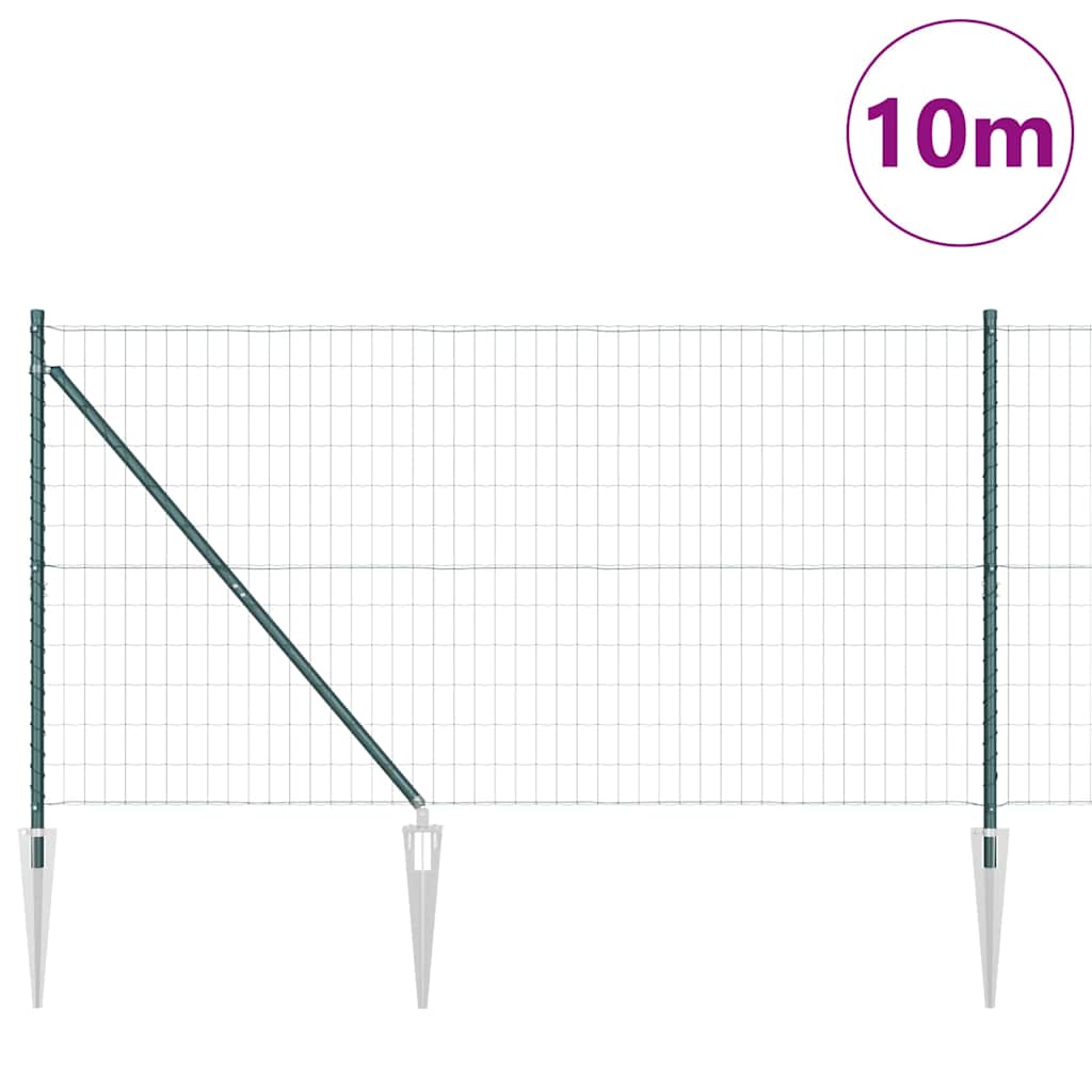 vidaXL Ogrodzenie z drutu spawanego z kolcami 10 x 1,2 m (S x W)