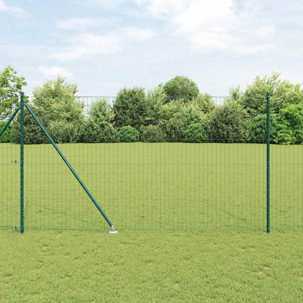 vidaXL Ogrodzenie z drutu spawanego z kolcami 10 x 1,5 m (S x W)