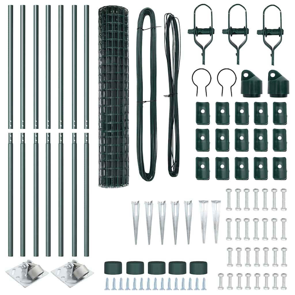 vidaXL Ogrodzenie z drutu spawanego z kolcami 10 x 1,6 m (S x W)