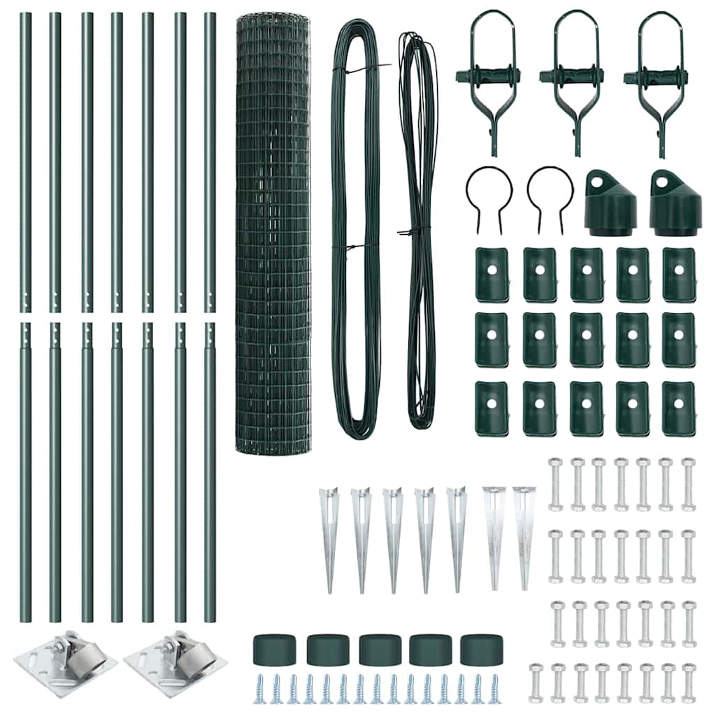 vidaXL Ogrodzenie z drutu spawanego z kolcami 10 x 1,6 m (S x W)