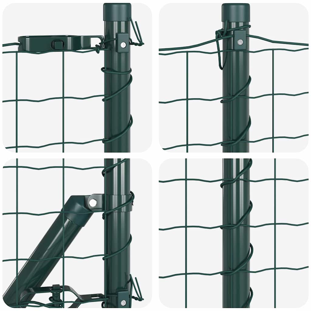 vidaXL Ogrodzenie z drutu spawanego z kolcami 25 x 0,6 m (S x W)