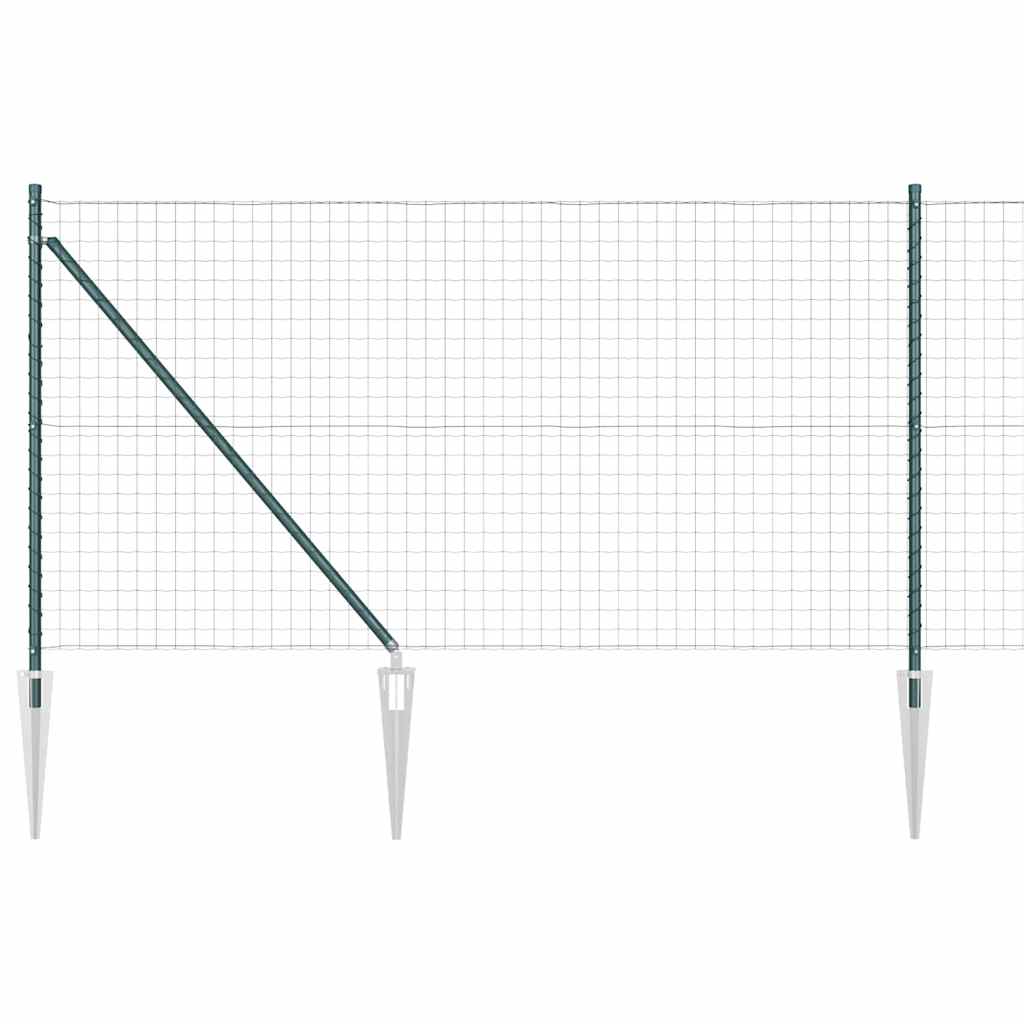 vidaXL Ogrodzenie z drutu spawanego z kolcami 25 x 1,2 m (S x W)