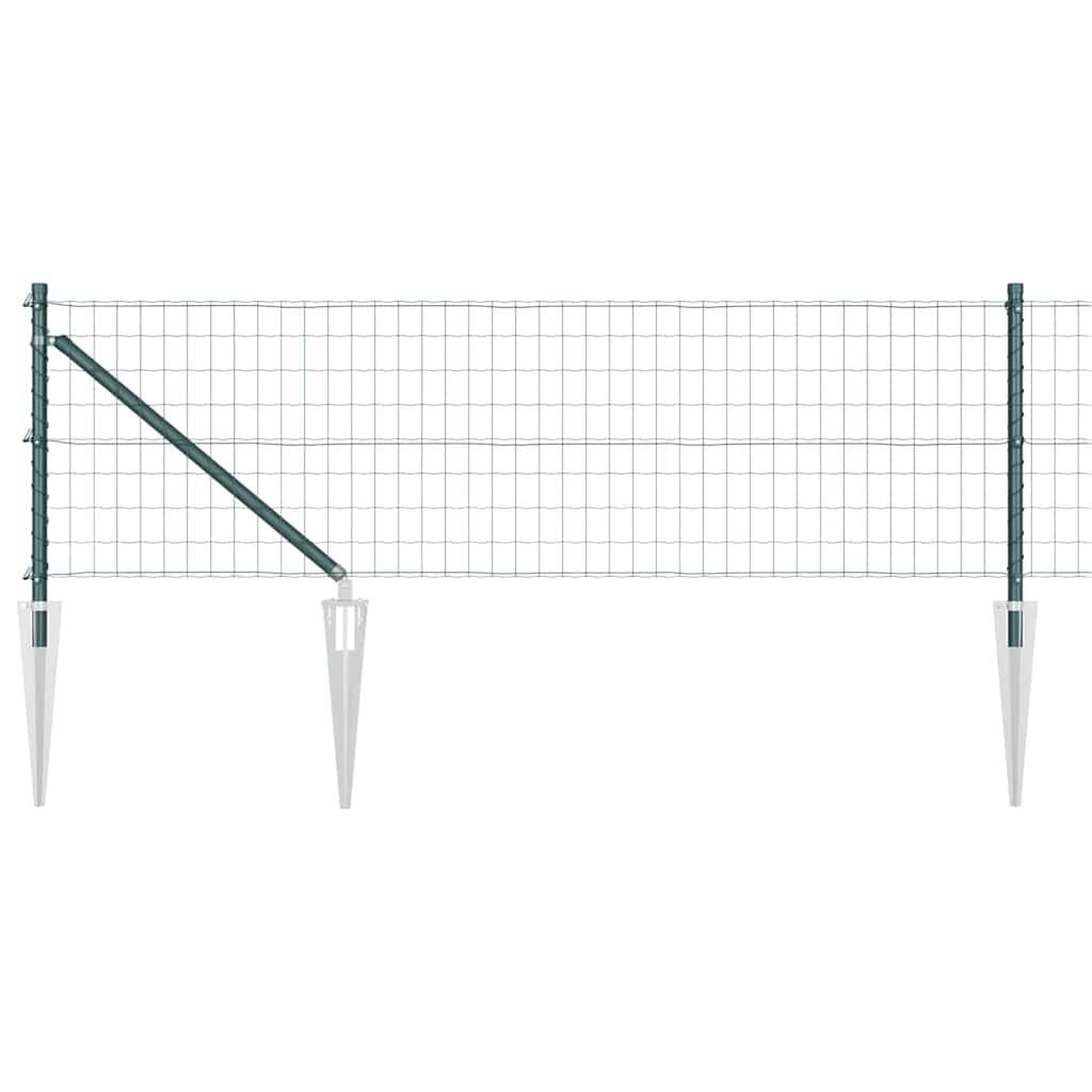 vidaXL Ogrodzenie z drutu spawanego z kolcami 25 x 0,8 m (S x W)