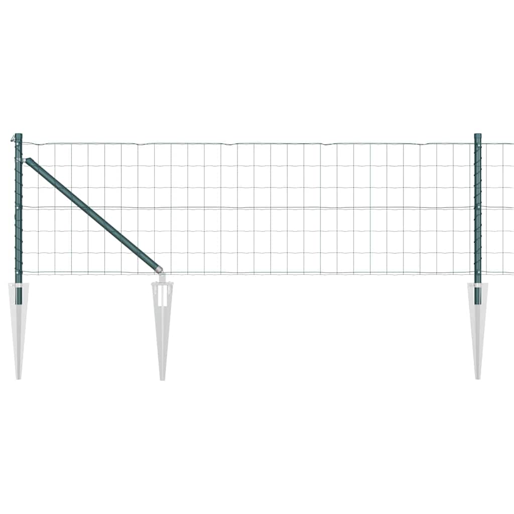 vidaXL Ogrodzenie z drutu spawanego z kolcami 25 x 0,6 m (S x W)