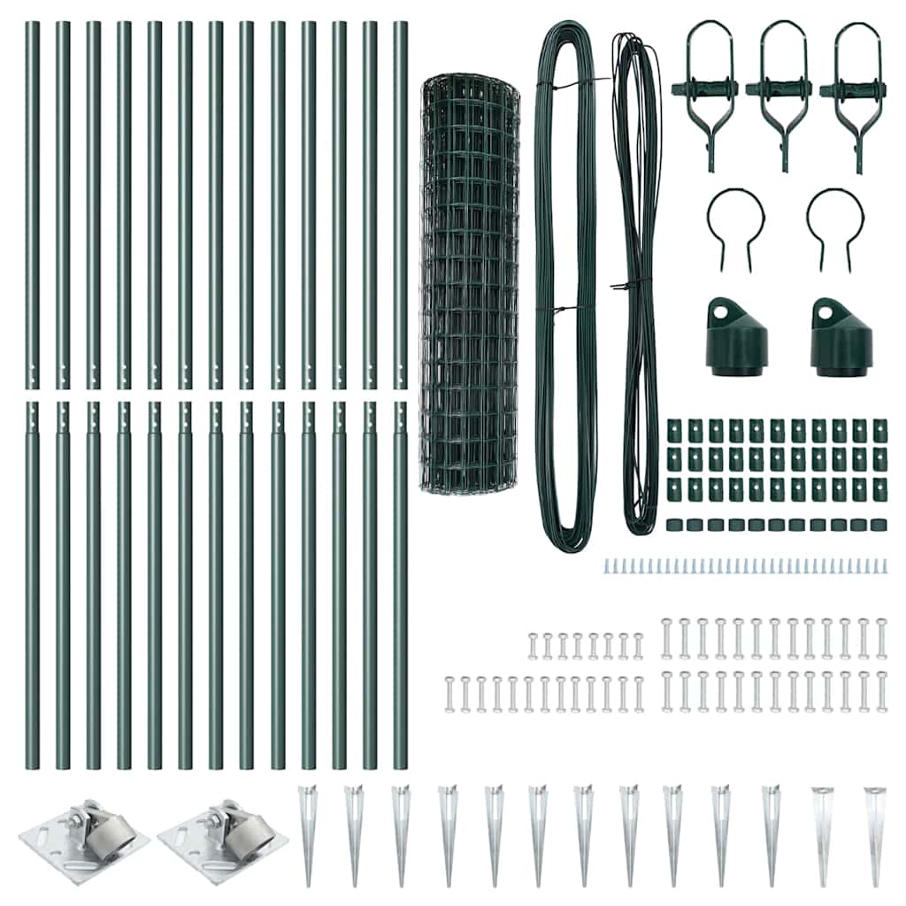 vidaXL Ogrodzenie z drutu spawanego z kolcami 25 x 1,2 m (S x W)