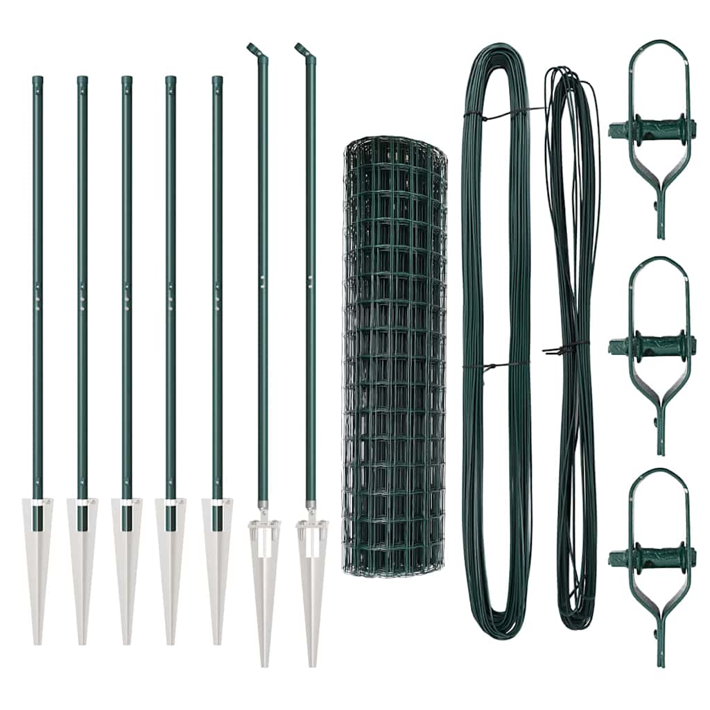 vidaXL Ogrodzenie z drutu spawanego z kolcami 10 x 1,4 m (S x W)