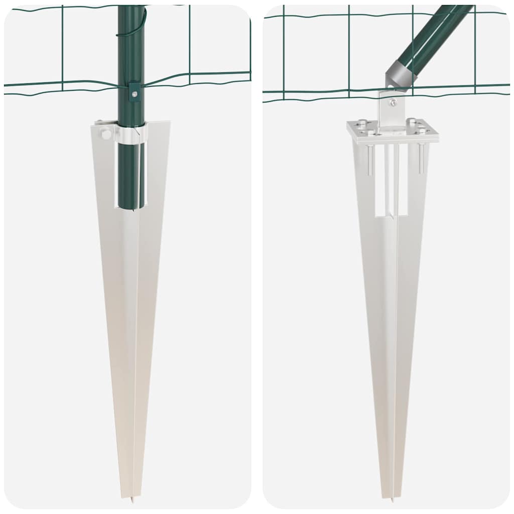 vidaXL Ogrodzenie z drutu spawanego z kolcami 25 x 0,4 m (S x W)