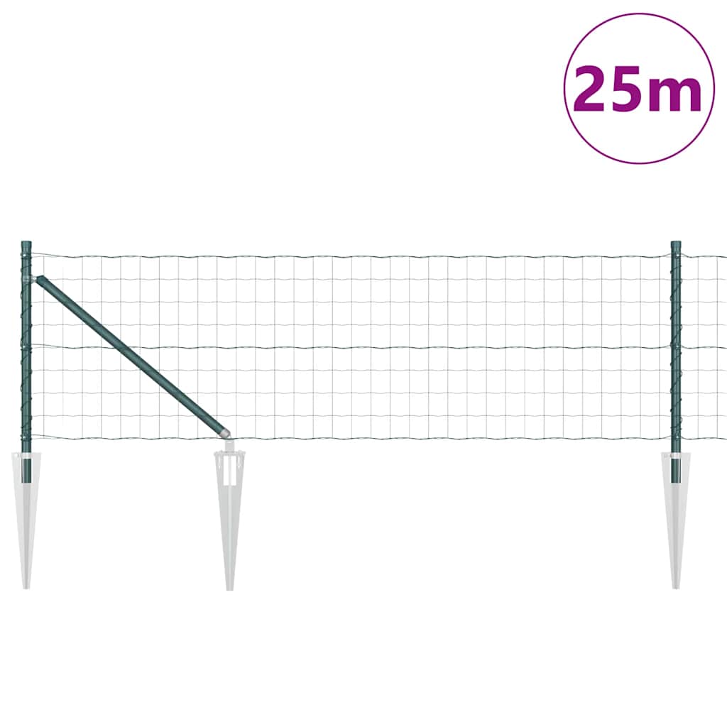 vidaXL Ogrodzenie z drutu spawanego z kolcami 25 x 0,6 m (S x W)