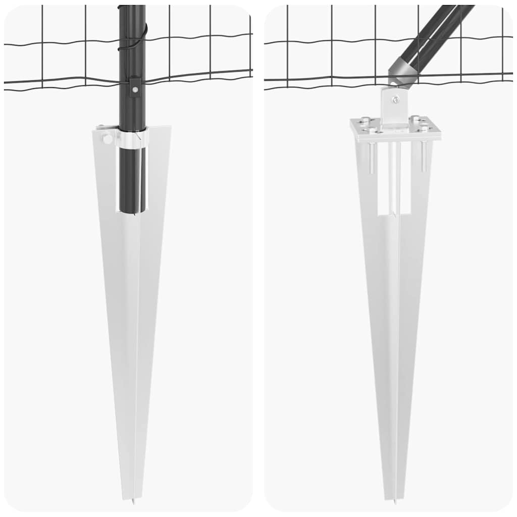 vidaXL Ogrodzenie z drutu spawanego z kolcami 10 x 1,2 m (S x W)