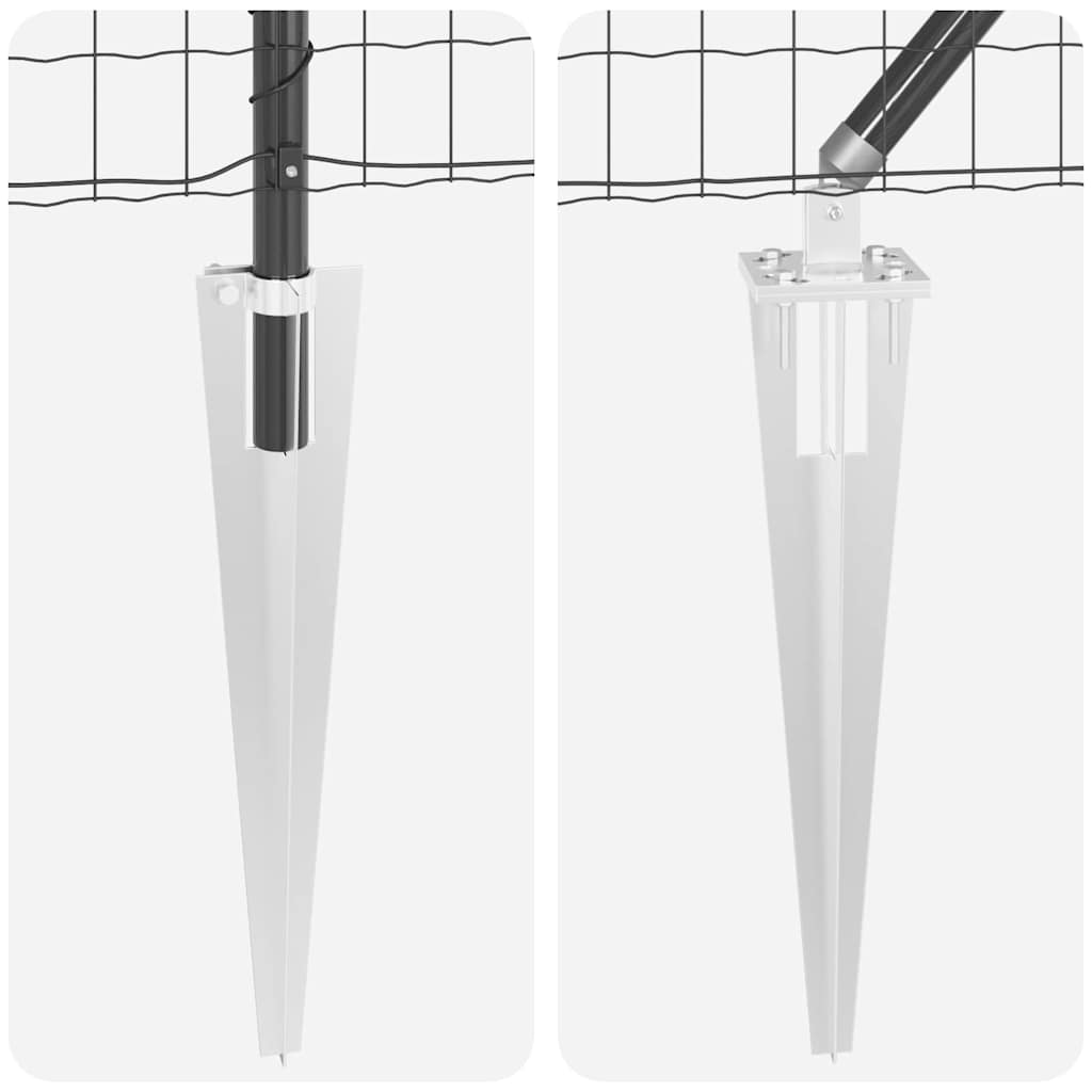 vidaXL Ogrodzenie z drutu spawanego z kolcami 10 x 1,2 m (S x W)