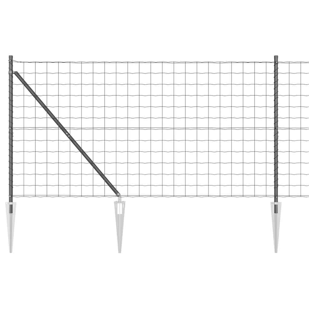 vidaXL Ogrodzenie z drutu spawanego z kolcami 10 x 1,4 m (S x W)