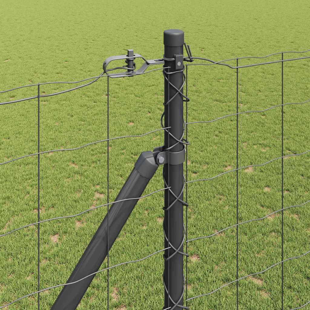 vidaXL Ogrodzenie z drutu spawanego z kolcami 10 x 1,5 m (S x W)