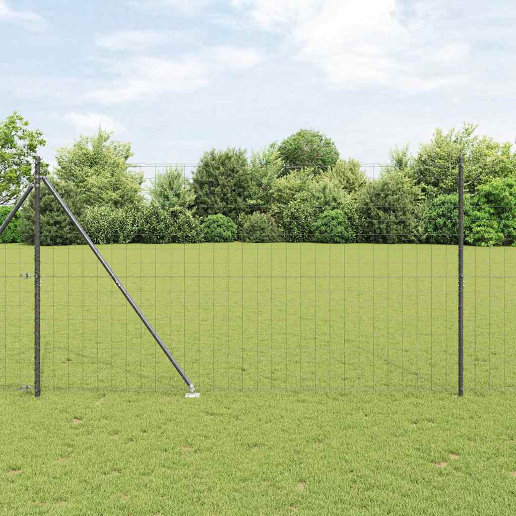 vidaXL Ogrodzenie z drutu spawanego z kolcami 10 x 1,5 m (S x W)