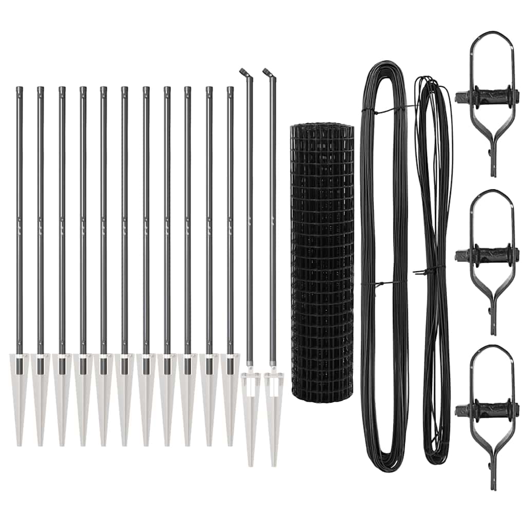vidaXL Ogrodzenie z drutu spawanego z kolcami 25 x 1,2 m (S x W)