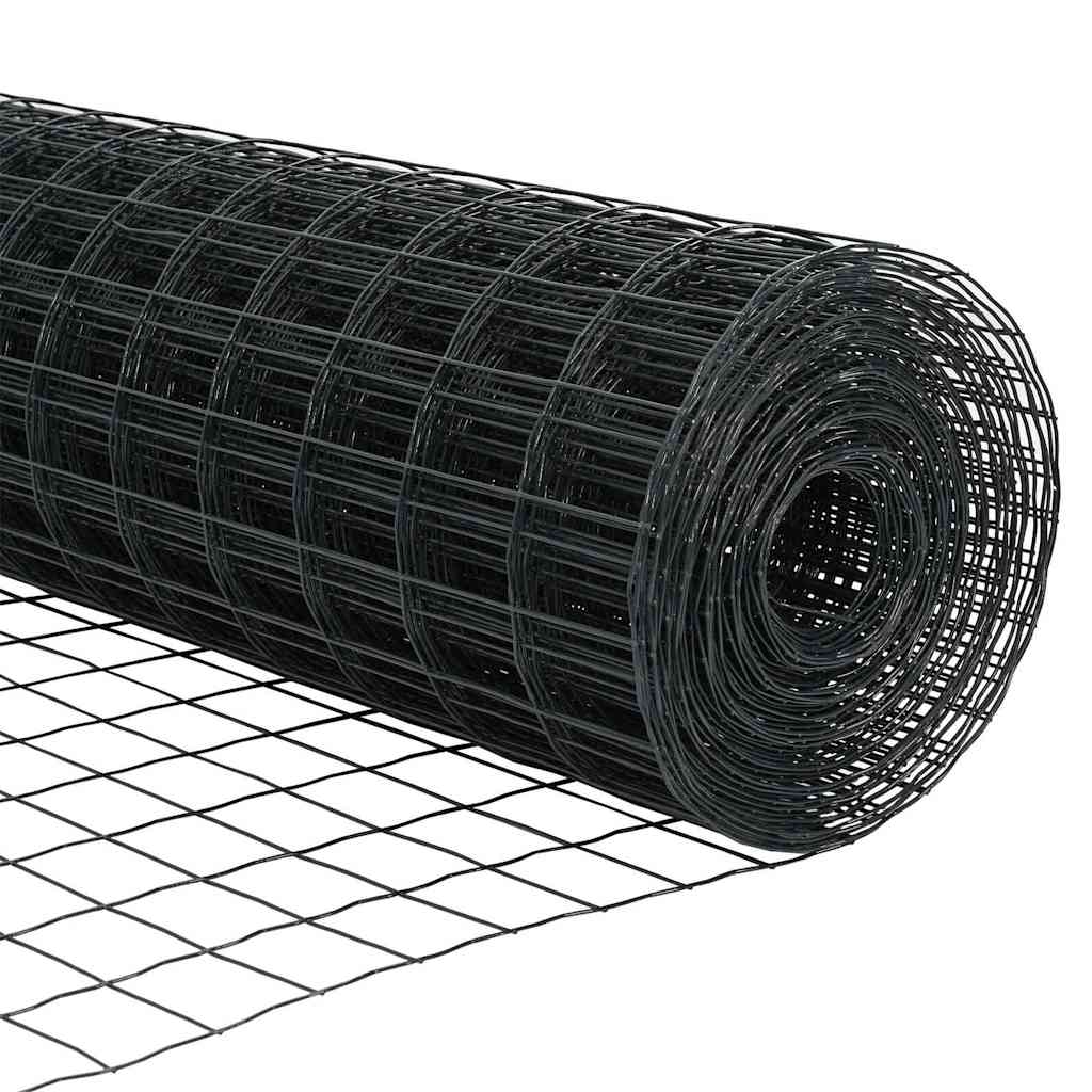 vidaXL Ogrodzenie z drutu spawanego z kolcami 25 x 1 m (S x W)