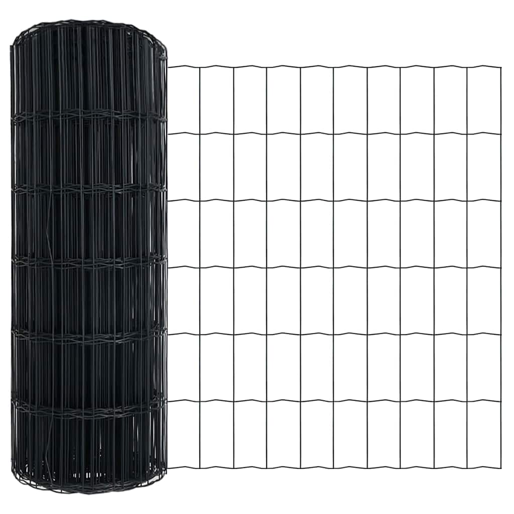 vidaXL Ogrodzenie z drutu spawanego z kolcami 25 x 1 m (S x W)