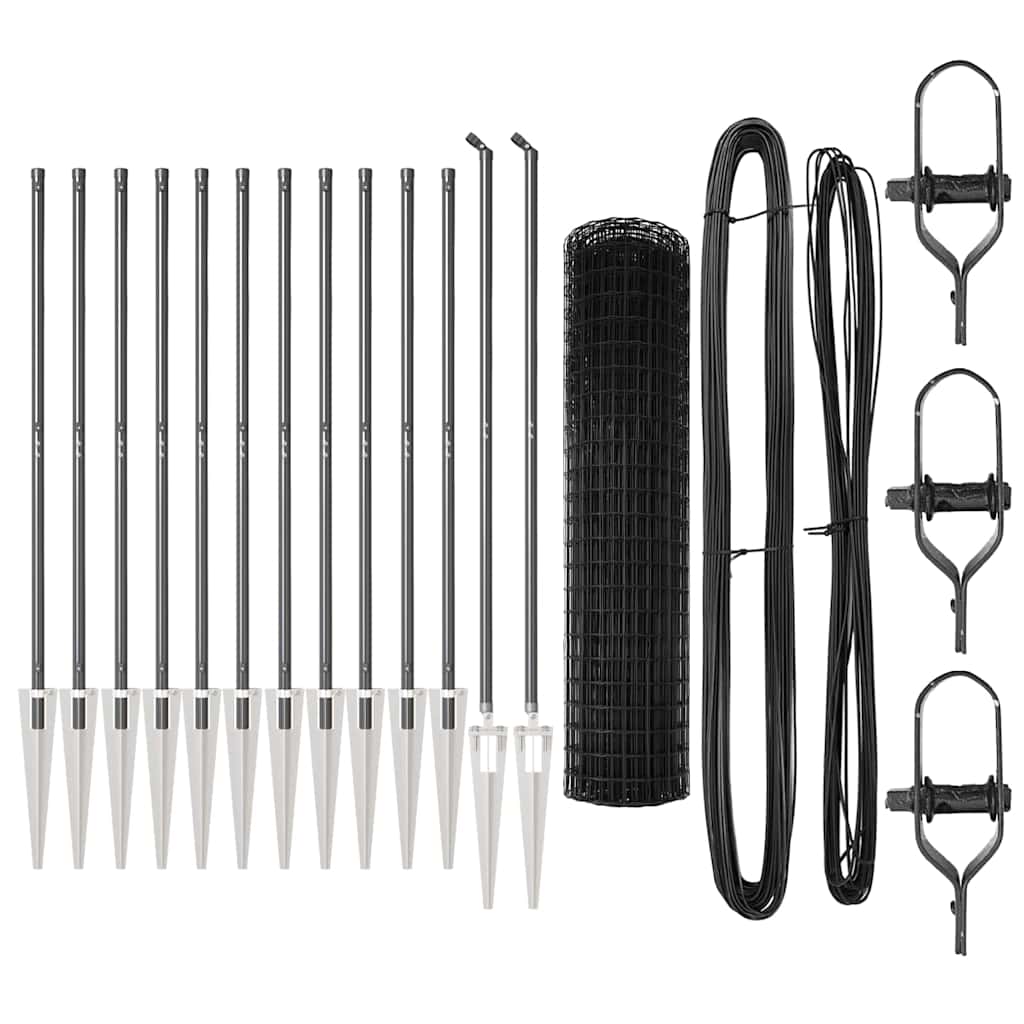 vidaXL Ogrodzenie z drutu spawanego z kolcami 25 x 1,2 m (S x W)