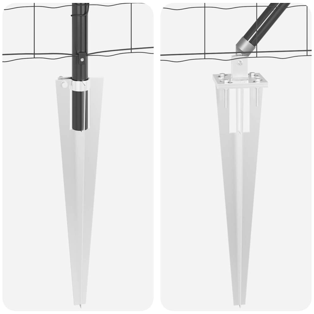 vidaXL Ogrodzenie z drutu spawanego z kolcami 50 x 0,6 m (S x W)